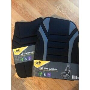 Auto XS Car Seat Cushions Front Seat Pair Black New
